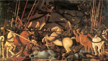 Bernardino Della Ciarda arrojado de su caballo Renacimiento temprano Paolo Uccello Pinturas al óleo